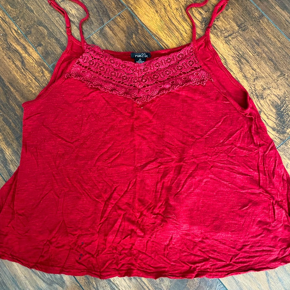 Forever 21 red tank top medium.